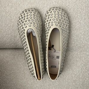 Mango NWT never worn viral rhinestone ballerinas. EUR 39.